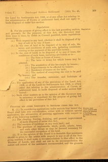 King George V Discharged Soldiers Settlement Act 1915