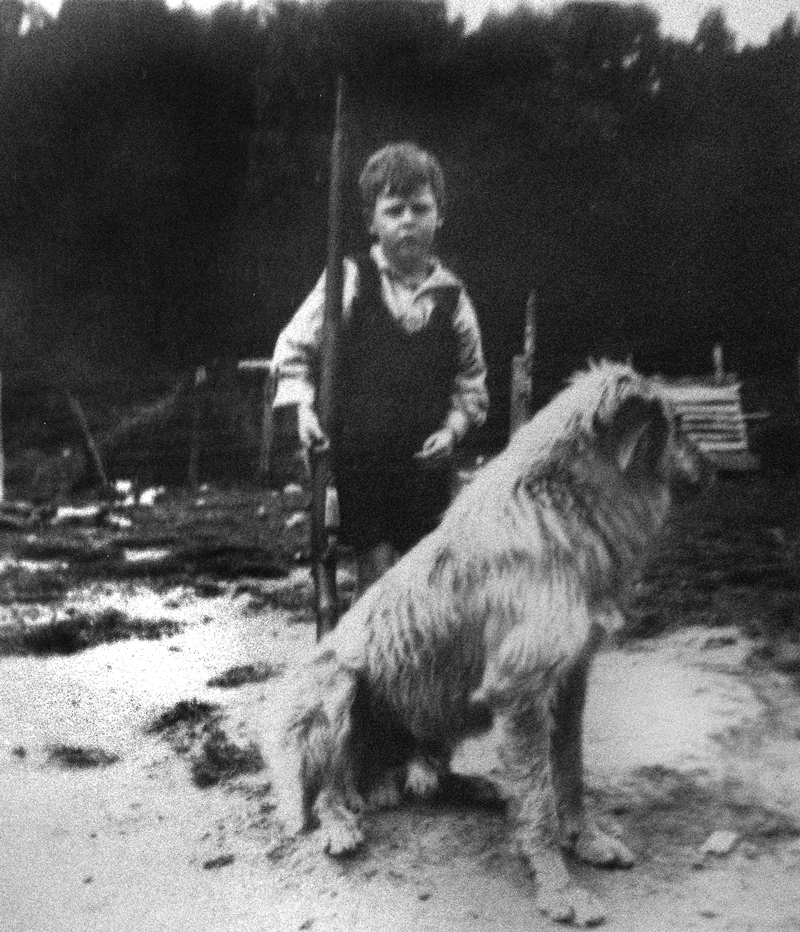 1925 Waimiha Noel Peterson on the farm