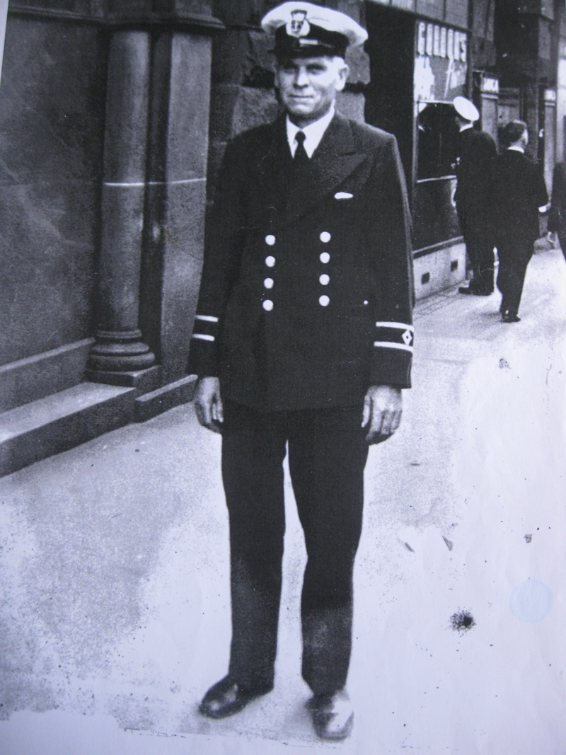 William Magnus during WWII for the Royal NZ Navy.